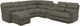 La-Z-Boy® Trouper 7-Piece Tar Reclining Sectional-0