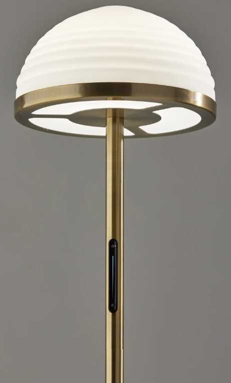 Adesso® Juliana Antique Brass LED Floor Lamp-1