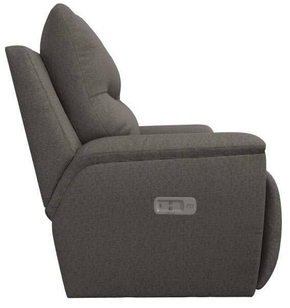 La-Z-Boy® Palmer Pewter Power Reclining Chair and a Half with Headrest and Lumbar-3