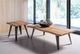 Mazin Furniture Macdonald Warm Wood Coffee Table with Black Metal Legs -1
