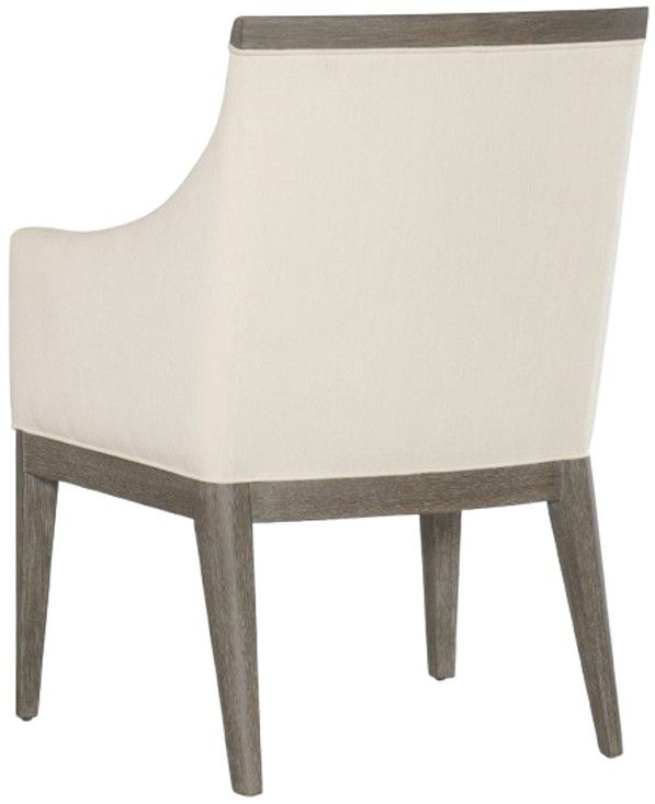 Hooker® Furniture Modern Mood Cottony Cotton/Mink Upholstered Dining Arm Chair-3