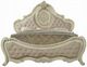 ACME Furniture Ragenardus Antique White/Beige Eastern King Upholstered Panel Bed-2