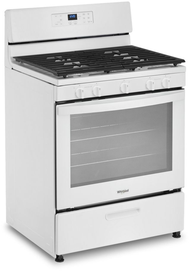 Whirlpool® 30" White Freestanding Gas Range-3