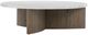 Four Hands Toli Rustic Gray Coffee Table with Italian White Top-0