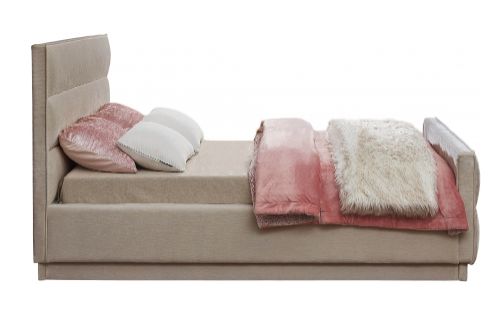 Meridian Furniture Paxton Beige Upholstered Queen Panel Bed-2