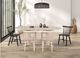 Furniture of America® Hines 7-Piece White Oak Oval Dining Table Set-5