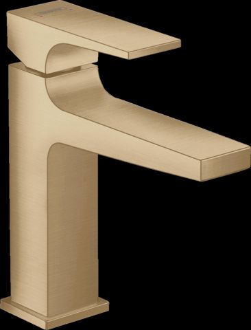 Hansgrohe Metropol Brushed Bronze 4" Single-Hole Faucet with Lever Handle and Pop-Up Drain-0
