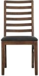 International Furniture Direct Walnut Brown Reddish Brown Side Chair-4