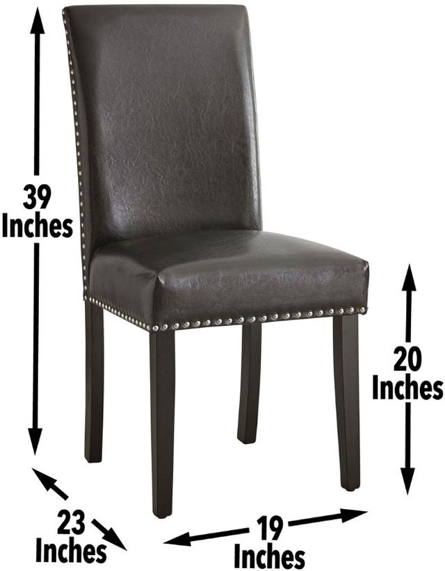 Steve Silver Co. Verano Black Upholstered Dining Side Chair-1