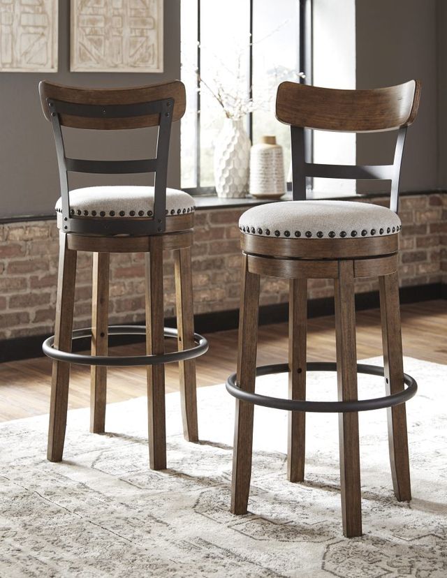 Signature Design by Ashley® Valebeck Brown Tall Swivel Barstool-1
