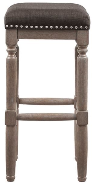 Olliix by Madison Park Cirque 2 Gray Bar Stool Set-1