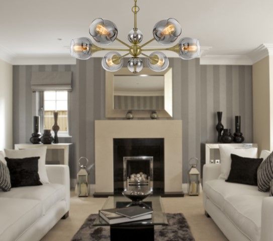 Cal® Lighting & Accessories Pendleton Antique Brass Chandelier-1
