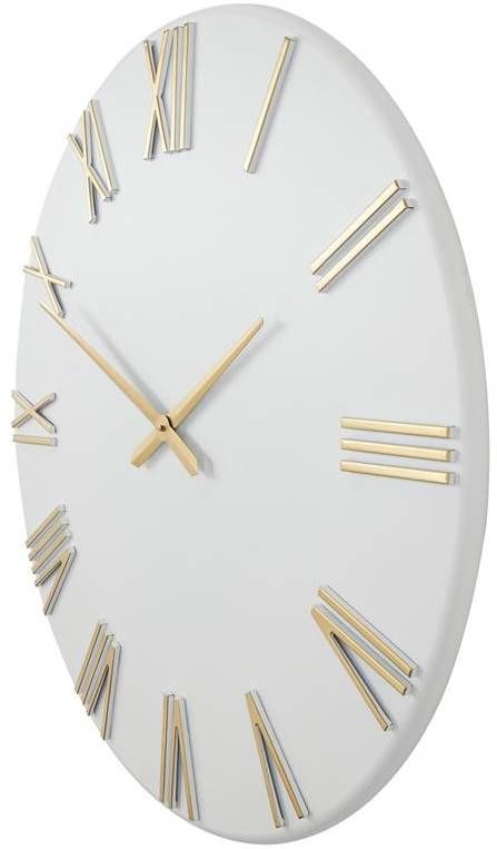 Deco Marche Gold/White Wall Clock-1