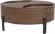 Riverside Furniture Nova Asbury Walnut Cocktail Table with Dark Bronze Base-2
