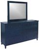 Jofran Inc. Westport Navy Dresser and Mirror-0