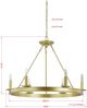 Forty West Erin Gold Chandelier-1