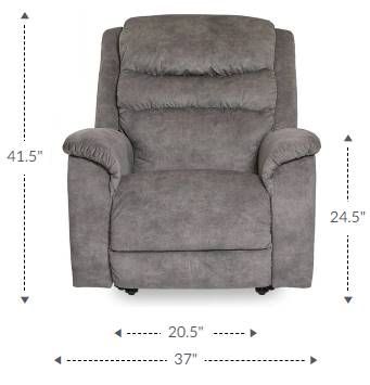 La-Z-Boy® Rosewood Chocolate Leather Manual Wall Recliner-4
