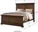 Winners Only® Tamarack Hazelnut Full Panel Bed-1