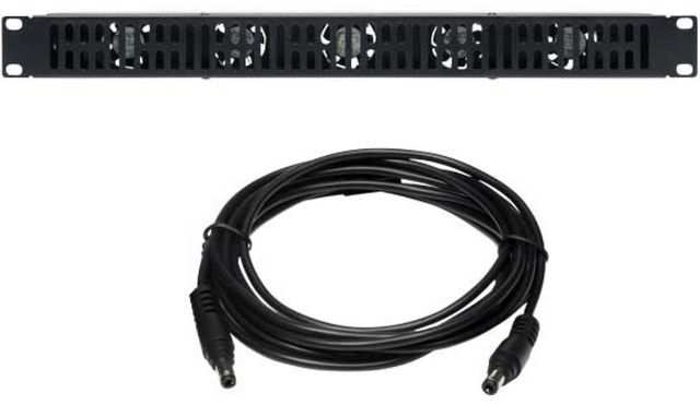 Sanus® Ecosystem™ Component Series Black 1U Ultra Quiet Rack Fan-1