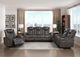 Homelegance® Tabor Brownish Gray Power Reclining Loveseat-1