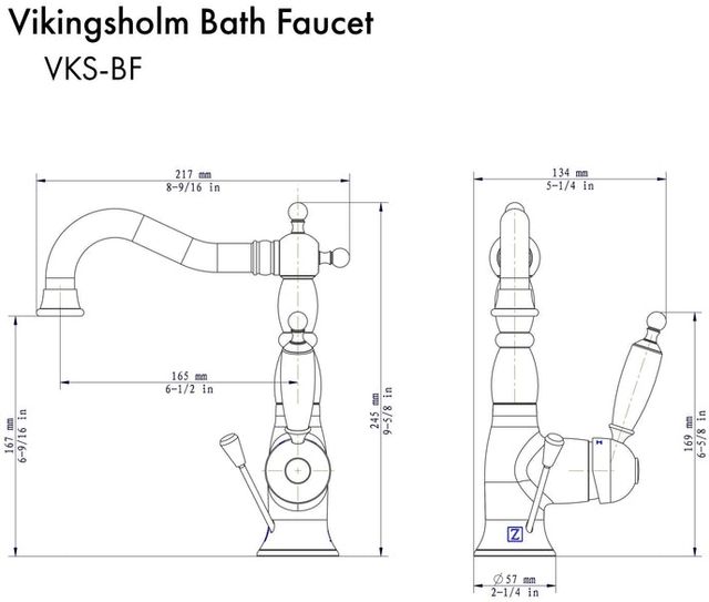ZLINE Vikingsholm Chrome Bathroom Faucet-1