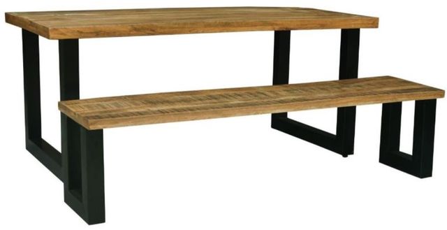 Jaipur Furniture Induse Black/Brown 71" Dining Table-3