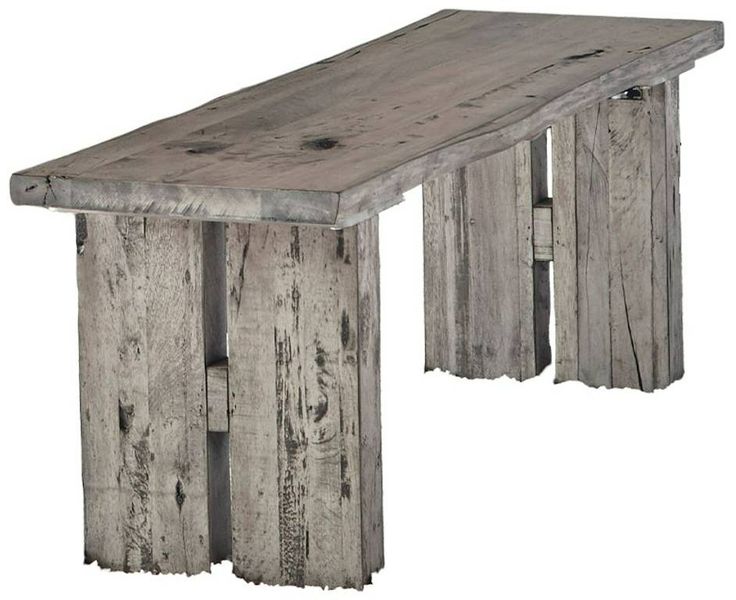 Napa Furniture Design Renewal Weathered Natural Driftwood Dining Bench ...