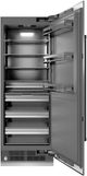 ZLINE Autograph Edition 30" 16.7 Cu. Ft. Stainless Steel Column Refrigerator with Graphite Gray Interior and Matte Black Accents-1
