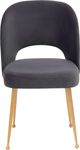 TOV Furniture Swell Dark Grey Velvet Chair-1