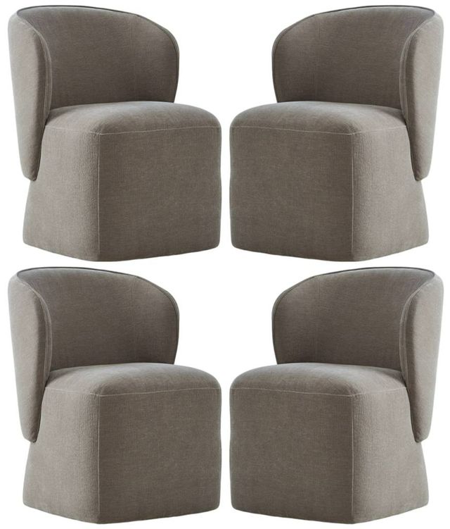 Liberty Furniture 4-Piece Truffle Shelter Side Panels Dining Chair Set-0