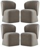 Liberty Furniture 4-Piece Truffle Shelter Side Panels Dining Chair Set-0