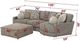 Jackson Furniture Turner 3-Piece Mushroom Modular Sectional with Ottoman-2