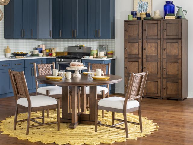 Legacy Classic Lake House Pinecone Round Pedestal Dining Table-1