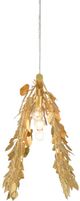 Currey & Company Aviva Stanoff Golden Eucalyptus Contemporary Gold Leaf Rectangular Chandelier-2