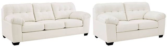Signature Design by Ashley® Donlen 2-Piece White Living Room Seating Set-0