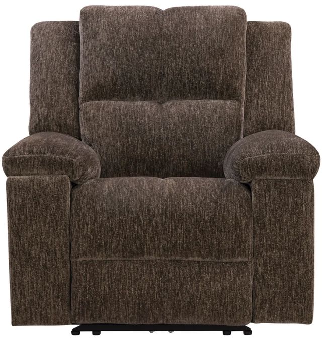 Parker House® Bronco Plush Umber Power Recliner with Zero Gravity-3