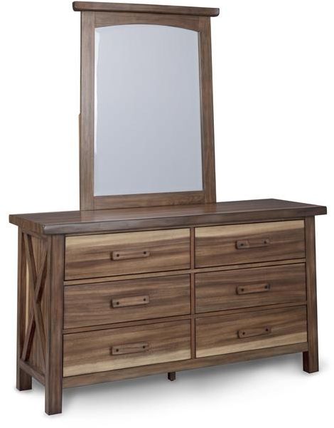 homestyles® Forest Retreat Brown Dresser and Mirror-0