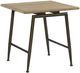 Bernards Linné Wheat End Table with Metal Base-0