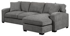 Emerald Home Repose 2-Piece Dark Gray Right-Arm Facing Sectional and Chaise