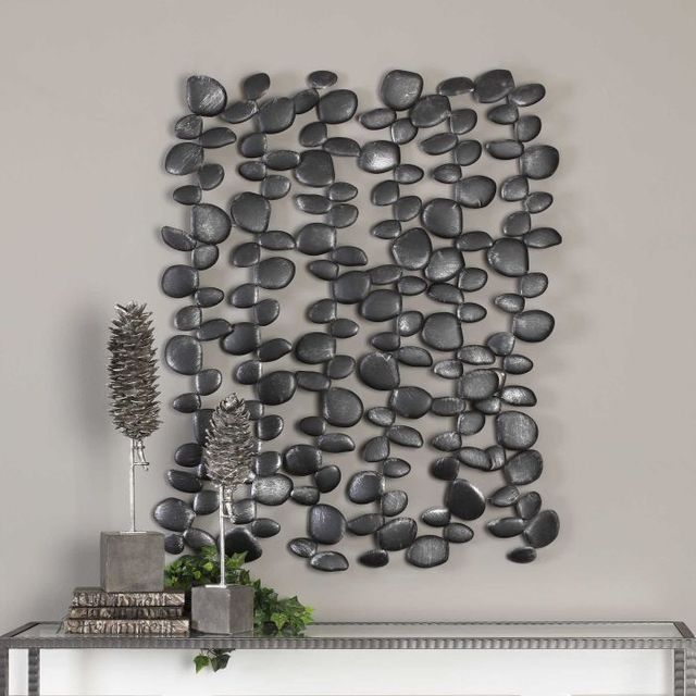 Uttermost® Charcoal Black Skipping Stones Metal Wall Decor-1