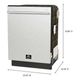 FORNO® Romano Espresso 24" Stainless Steel Top Control Built In Dishwasher -1