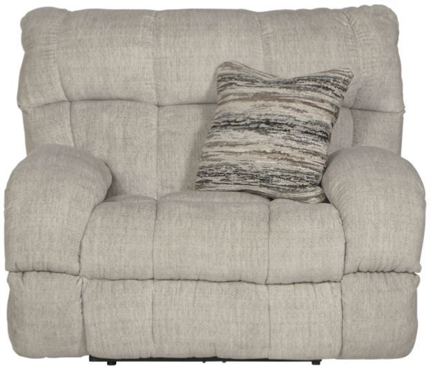 Catnapper® Ashland Buff/Zebra Power Lay Flat Recliner-1