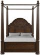 Bernards Tuscany Brown Queen Canopy Bed-1