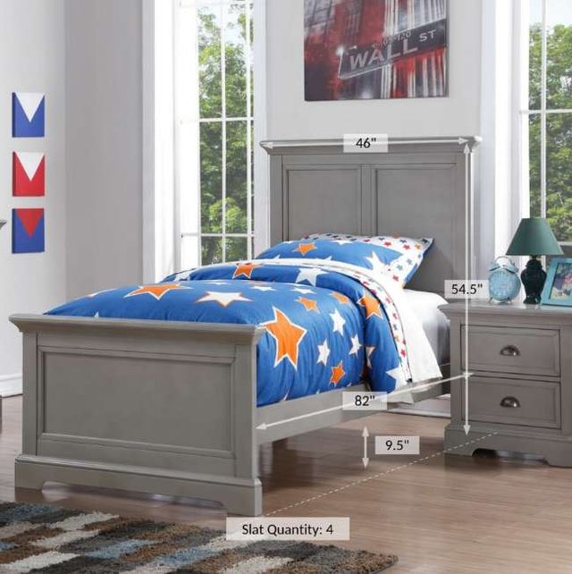 Winners Only® Tamarack Gray Youth Twin Panel Bed-1