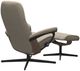 Stressless® by Ekornes® Customizable Consul Medium Manual Recliner and Ottoman with Cross Base-2