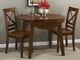 Jofran Inc. Simplicity Caramel Round Dropleaf Table-1