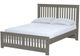 Crate Designs™ Furniture Graphite Queen Shaker Bed-0