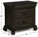 Magnussen Home® Bellamy Peppercorn Nightstand-2