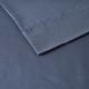 Olliix by Clean Spaces Charcoal Infused Indigo Full Solid Microfiber Sheet Set-1