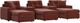 Drew & Jonathan Home ModularOne New Horizon 6-Piece Merlot Modular Chaise Sectional-0